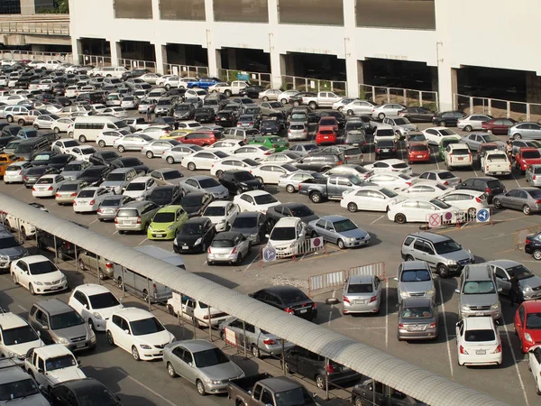 Bangkok Tajlandia Maja 2016 Parking Panoramę Obok Targu Chatuchak — Zdjęcie stockowe