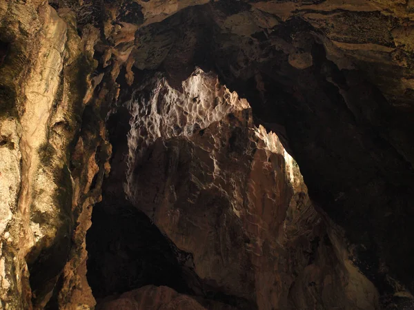 Solen Strålar Grotta — Stockfoto