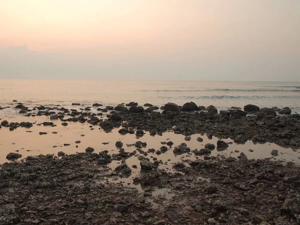 Slow Shutter Meerblick Und Schöner Sonnenaufgang — Stockfoto