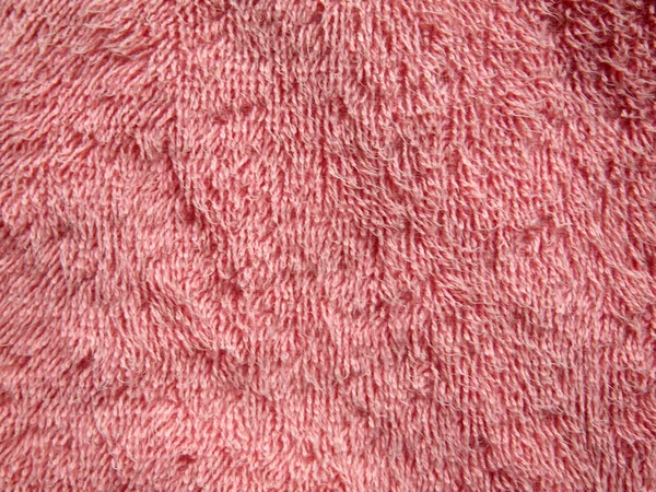 Soft Pink Texture Bath Towel — Stock Photo, Image