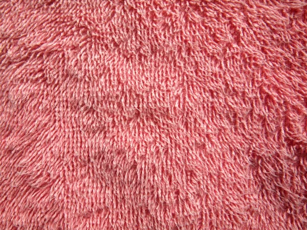 Soft Pink Texture Bath Towel — Stock Photo, Image