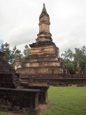 Sukhothai Historical Park, Tayland, Thailand, antik tapınak kalıntıları
