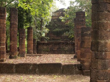 Sukhothai Historical Park, Tayland, Thailand, antik tapınak kalıntıları