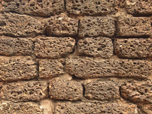 Λατερίτης Μπλοκ Τοίχο Μοτίβο Υφής — Φωτογραφία Αρχείου
