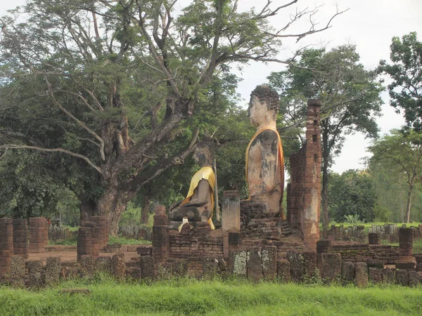 Ruines Anciens Temples Parc Historique Sukhothai Thaïlande — Photo