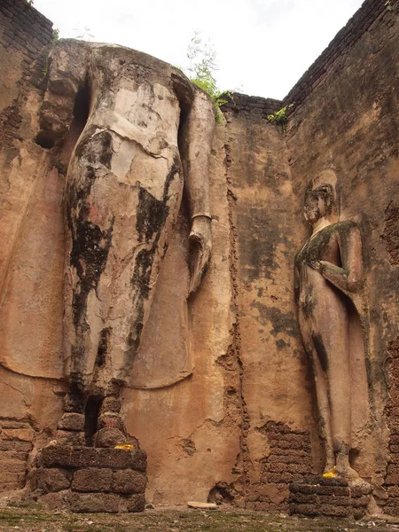 Ruínas Templos Antigos Parque Histórico Sukhothai Tailândia — Fotografia de Stock
