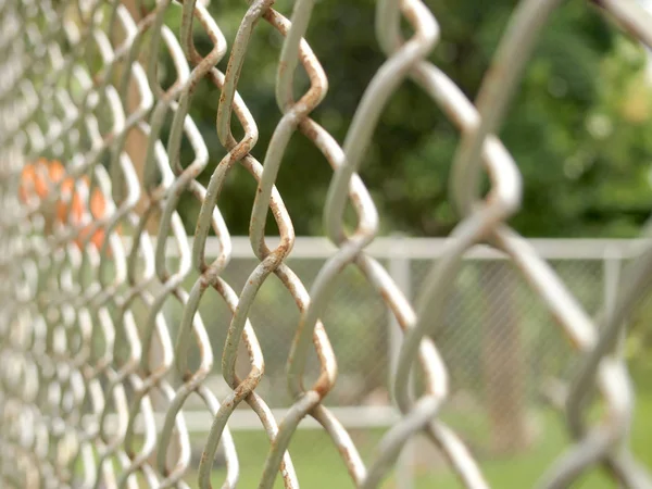 Chain Fence Close — Stock Photo, Image