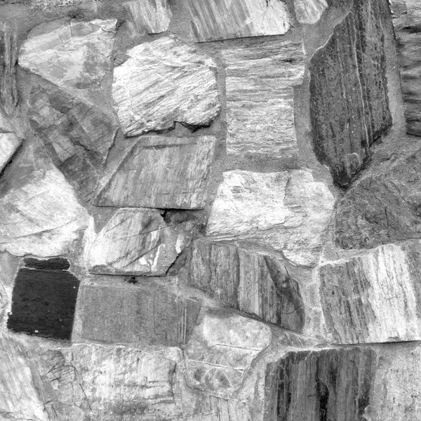 Schwarz Weißer Hintergrund Der Steinmauer Textur — Stockfoto