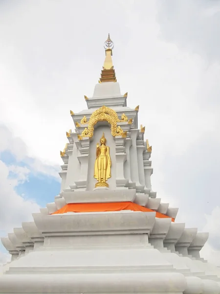 Pagode Jedi Blanche Sur Fond Bleu Ciel — Photo