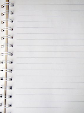 boş bir beyaz kitap yakın çekim