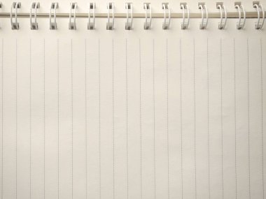 boş bir beyaz kitap yakın çekim