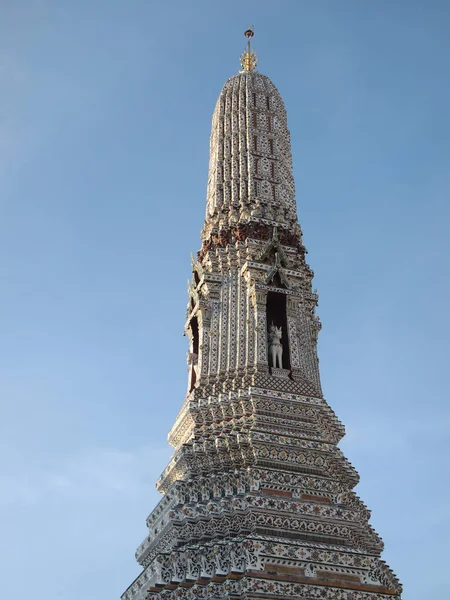 Beyaz Pagoda Tay Tapınak Tayland — Stok fotoğraf