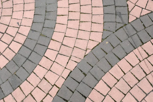 Percorso Piedi Mattoni Nel Parco Pubblico — Foto Stock