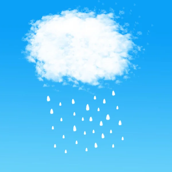 Regenwolke Auf Blauem Hintergrund — Stockfoto