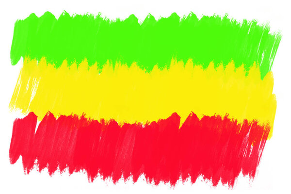 reggae color with white background