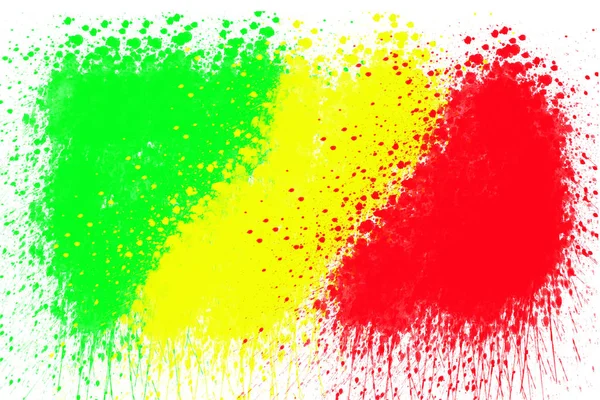 Reggae Color Watercolor Splash Background — Stock Photo, Image