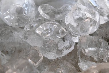 arkaplanda buz küpleri, yumuşak odak