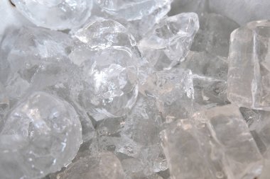 arkaplanda buz küpleri, yumuşak odak