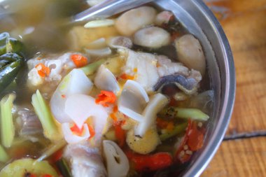 baharatlı balık çorbası, yakın Tayland Gıda