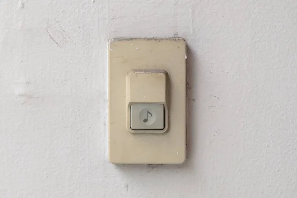 Doorbell Buzzer Gray Wall — Stock Photo, Image