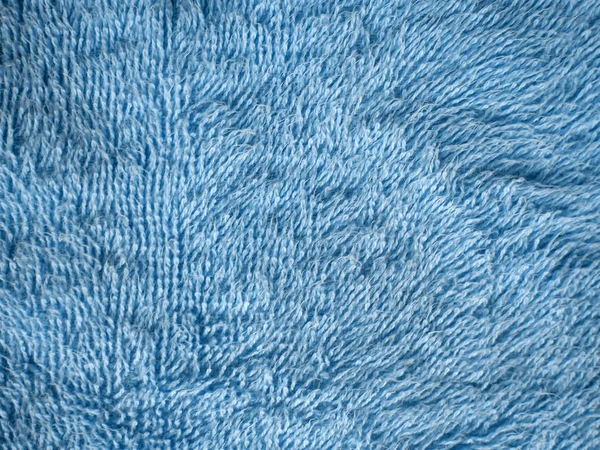 Azul Toalha Textura Fundo — Fotografia de Stock