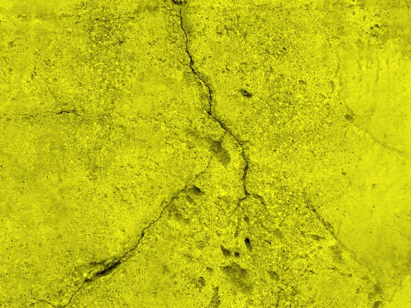 Fondo Pared Agrietado Amarillo — Foto de Stock