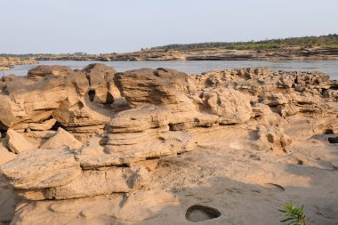 Tayland 'ın Büyük Kanyonu Sam Phan Bok' taki Taş Dağ