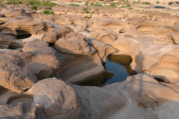 Stenen Berg Bij Sam Phan Bok Grand Canyon Van Thailand — Stockfoto