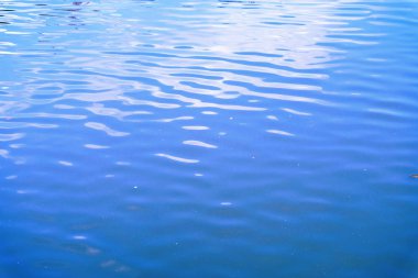 Okyanus suyunu kapat, mavi su dalgalanması dokusu