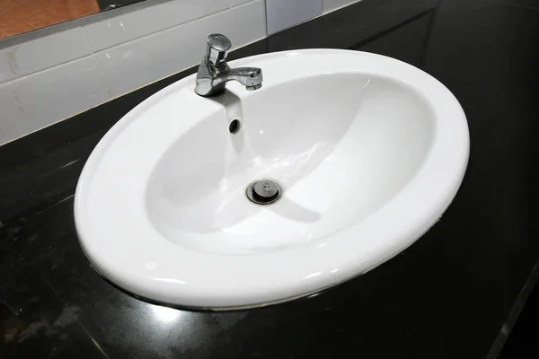 Sink Faucet Decoration Bathroom Interior — Stock Photo, Image