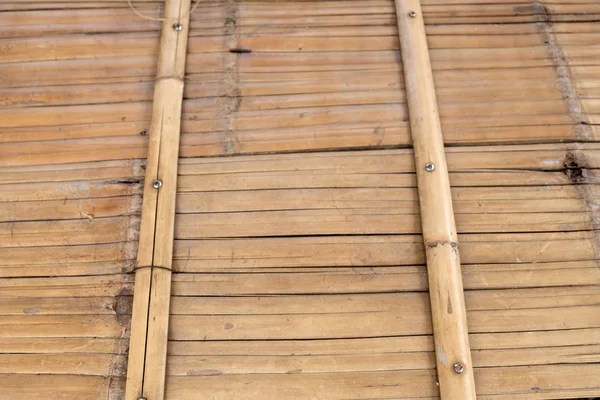 Régi Grungy Thai Kézműves Bambusz Szövött Minta Kerítés — Stock Fotó