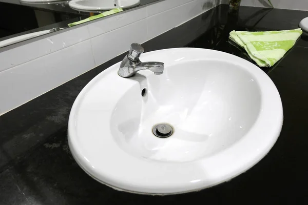 Sink Faucet Decoration Bathroom Interior — Stock Photo, Image