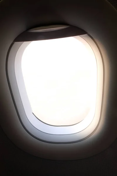 Вікно Літака Крупним Планом — стокове фото