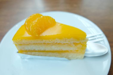 Turuncu kek yakın çekim