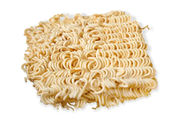 Dry Instant Noodles White Background — Stock Photo, Image