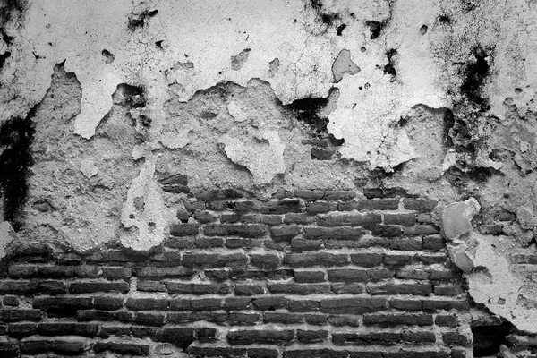 黒と白のレンガの壁のテクスチャの背景 — ストック写真