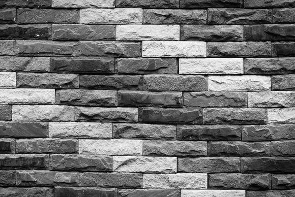 Текстура Черно Белой Кирпичной Стены — стоковое фото