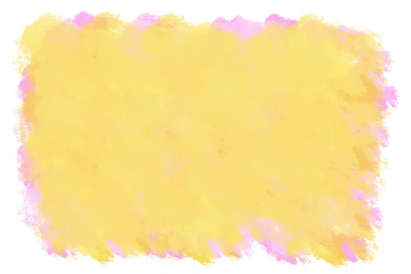 Žlutá Akvarel Splash Pozadí — Stock fotografie