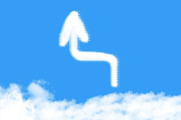 Βέλος είναι ένα σχήμα σύννεφο — Φωτογραφία Αρχείου