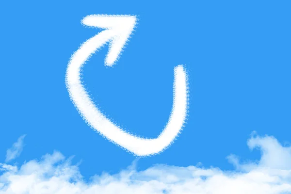 Flecha es una forma de nube —  Fotos de Stock