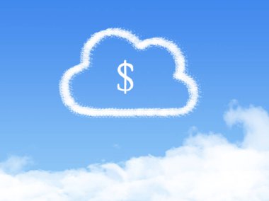 Cloud Computing konsept. Make para bulut şekli