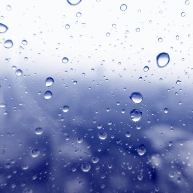 Mavi arka planda su damlacıkları dokusu