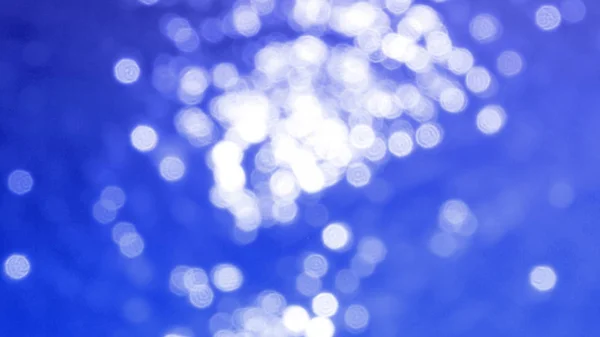 Abstract blauw bokeh, Kerstmis en Nieuwjaar thema achtergrond — Stockfoto