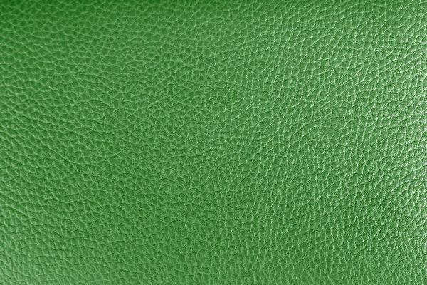 Textura de fundo de couro verde close-up — Fotografia de Stock