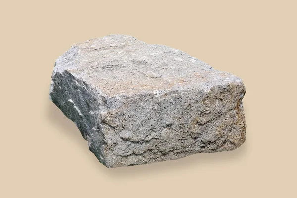Big stone on brown background — Stock Photo, Image