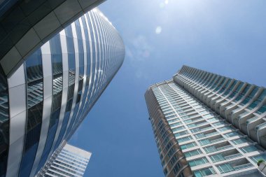 BANGKOK, THAILAND - JUNE 3, 2018: Cityscape Tower downtown blue sky in BANGKOK THAILAND