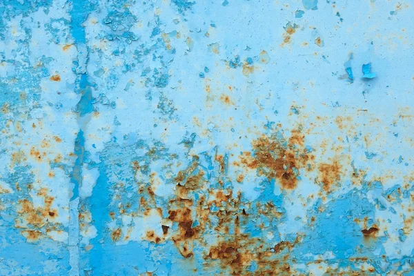 Alten rostigen blauen Zink Grunge Textur Hintergrund — Stockfoto