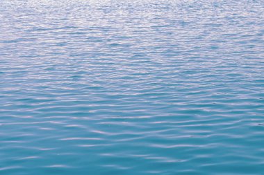 Okyanus suyunu kapat, mavi su dalgalanması dokusu