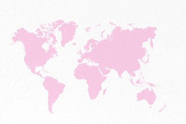 pastel pembe arka plan harita dünya