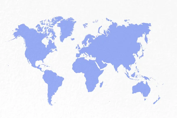 Pastel mavi arka plan harita dünya — Stok fotoğraf